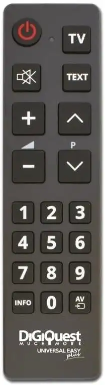 Universal-Fernbedienung Easy für alle Fernseher - Große Tasten für erhöhte Sicht