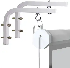 Beamerhalterungen Beamer Leinwand Wandhalterung L-Klammern für die Wandhalterung der Projektionsleinwand Wandabstandshalter Universal Projektorhalterung Für Heimprojektoren und Kinoleinwände