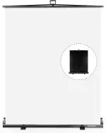 【Einfacher Aufbau】 RAUBAY 152x210cm zusammenklappbarer Weiß Hintergrund White Screen, tragbare au...