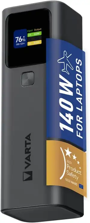 VARTA Powerbank 27000mAh High Speed, 140W Ultraschnellladung, 2X USB-C, 1x USB-A