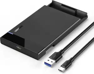 UGREEN Festplattengehäuse 2,5 Zoll Externes Gehäuse für 2.5 Zoll SSD und HDD, UASP unterstützt, w...