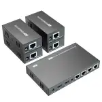 PW-DT2104 HDMI Extender Splitter 4 Port 150m Von Cat5e/Cat6/Cat7 Kabel Unterstützt 1080P@60Hz Auf...