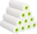 10x Lackierwalze 11cm Farbwalze Farbroller Lasur Lackierrolle Nicht-Aggressive Lösemittelbeständig Lackrolle Schaumwalze Fein Lack Schaumstoffwalze Lackieren Polyurethan Schaumstoff Einsätze