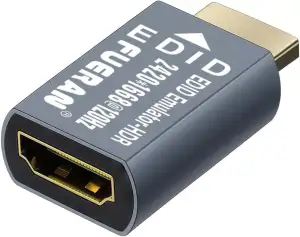 HDMI EDID Emulator Adapter, 1920X1080@60Hz Passthrough, Plug & Play, Compatible 