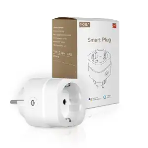 MOES Smart Dimmer Steckdose,2.4GHz Wlan Steckdose zur Dimmbare LEDs,Halogen und Glühlampen, Sprachsteuerung mit Alexa & Google Home,Smart life/Tuya APP