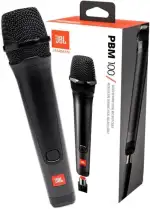 JBL PBM 100 – Dynamisches Gesangsmikrofon mit Kabel - Schwarz – Zubehör für die JBL Party-Box – K...