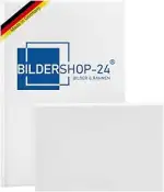 Bildershop-24 Bespannter Keilrahmen Leinwand (unbedruckt), 20x25cm, 260g/m² (100% PES), 18 mm (St...