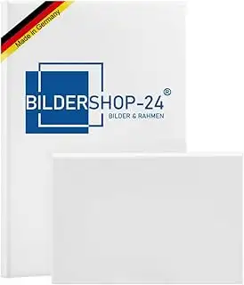 Bildershop-24 Bespannter Keilrahmen Leinwand (unbedruckt), 20x25cm, 260g/m² (100