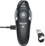 Presenter [USB C+Wiederaufladbar], Powerpoint Presenter Pointer für Präsentationen, kabelloser Präsentationsfernbedienung, Powerpoint Fernbedienung Präsenter für Windows Computer Laptop Mac