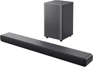 TCL S55HE Soundbar 2.1 Kanal mit kabellosem Subwoofer, 220W Heimkino-Lautsprecher, Dolby Atmos, D...