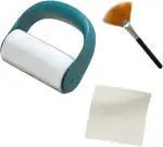 Bildschirm Reinigungsset, inkl. Fusselrolle, Bürste und Mikrofasertuch, Reinigungskit für Beamer ...