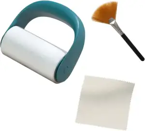 Bildschirm Reinigungsset, inkl. Fusselrolle, Bürste und Mikrofasertuch, Reinigun