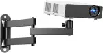 PUTORSEN Universal Beamer Wandhalterung, Falbar & 360° Drehbar, Projektor Wandhalterung für 1/4 Z...