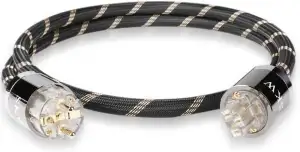 SKW Audiophile High End Netzkabel, Schuko-Stecker-auf-Buchse-Stromkabel, EU-Stec