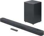 JBL Bar 2.1 Deep Bass (MK2) – 2.1-Kanal-Soundbar mit kabellosem Subwoofer (16,5 cm), max. 300 W Ausgangsleistung, Bluetooth-fähig (schwarz)