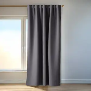 Homing Akustikvorhang Kalin Basalt | Schlaufenvorhang inkl. Multifunktionsband |