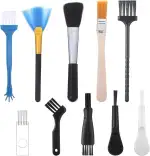 Bewudy 10 Stück Antistatische Bürste Reinigungsbürsten Set, Nylon Computer Reinigungs Set Tragbar...