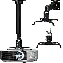 WALI Beamer Deckenhalterung,Universelle Beamer Wandhalterung mit 33–54 cm Verlängerungsstange für...