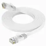 Ercielook Lan Kabel 8meter CAT6 High Speed Netzwerkkabel mit Kabelclips - lankabelverlaengerung f...
