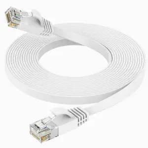 Ercielook Lan Kabel 8meter CAT6 High Speed Netzwerkkabel mit Kabelclips - lankab