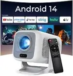 [Native 1080P FHD/KI-Visuelle Kalibrierung] Smart Beamer Dolby Audio, 600 ANSI Lumen, Mini Projek...