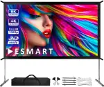 ESMART Professional MIMOBI Faltrahmen-Beamer-Leinwand [Größenauswahl] 221 x 125 cm (100") 16:9 | ...