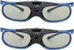 3D-Brille, 144 Hz, DLP Link 3D-Brille, Wiederaufladbare 3D-Aktiv-Shutter-Brille Für Alle DLP Link 3D-Projektoren