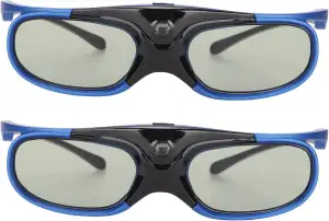 3D-Brille, 144 Hz, DLP Link 3D-Brille, Wiederaufladbare 3D-Aktiv-Shutter-Brille 