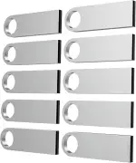 USB Stick 32GB 10 Stück, ABLAZE Mini Speicherstick Wasserdicht 32GB USB Sticks Metall 10er Pack für Laptop, Computer, TV, Auto