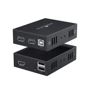 PWAYTEK HDMI KVM USB Extender Übertragung von 1080p HD Video über Cat5e/6 Ethern