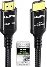 Etseinri 10K 8K HDMI 2.1 Kabel 2M, Zertifiziert 48Gbps Ultra High Speed HDMI® Ka