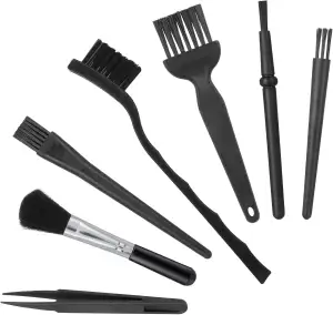 TIESOME 7-in-1-Antistatik-Reinigungsbürsten-Set, Kleiner Platz tragbare Computer-Tastatur-Bürste ...