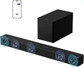 ULTIMEA 5.1ch Soundbar mit Dolby Atmos, VoiceMX, BassMX, APP, Heimkino 4D Surrou