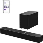 ULTIMEA 2.1ch Soundbar mit kabellosem Subwoofer, 240W Spitzenleistung, VoiceMX & BassMX, App mit ...
