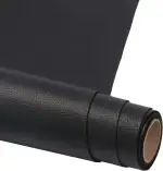 Bocguy Kunstleder Selbstklebend 150 X 40 cm, Leder Patch Selbstklebend, Leder Reparatur Patch PU Lederreparaturband für Sofas, Handtaschen, Jacken, Autositze, Möbel, Schwarz