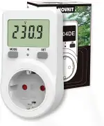 Stromzähler für Steckdose, Energiekostenmessgerät, Stromverbrauchsmesser mit Speicherfunktion (230V / 16A / 3680W) (1)