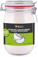 mituso Bio Kokosöl desodoriert 1 Liter | Geschmacksneutral - Ideal zum Braten, Backen, Frittieren...
