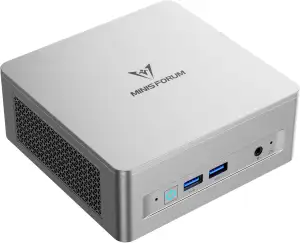 MINIS FORUM Mini PC UM870 Slim, AMD Ryzen 7 8745H 8C/16T bis zu 4,9 GHz, Barebon