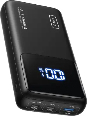 INIU Laptop Power Bank, 100W PD3.0 25000mAh Hochkapazität Powerbank, Kompakt USB