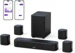 ULTIMEA 7.1ch Soundbar für TV Geräte, Heimkino Surround Sound System, 4 Surround Lautsprechern, 4" Subwoofer, App Steuerung, einstellbarem EQ, Bluetooth® 5.3, Aura A40