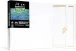 Elan Keilrahmen Leinwand 50x50 6er Set, 100% Baumwolle Leinwand zum Bemalen, Leinwände für Acrylf...