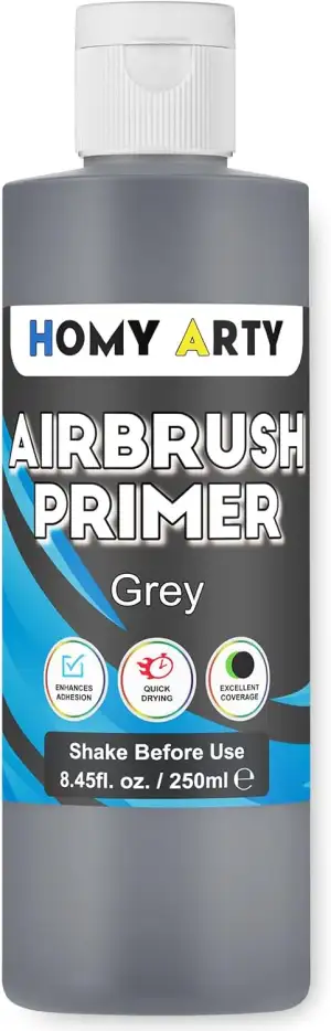 Airbrush Primer - Grau Acrylgrundierung für Airbrush, 250 ml schnelltrocknende, 