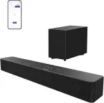 ULTIMEA 2.1ch Soundbar mit kabellosem Subwoofer, 240W Spitzenleistung, VoiceMX & BassMX, App mit ...