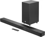 JBL Cinema SB595 3.1.2 Kanal Soundbar mit echtem Dolby Atmos®, kabellosem Subwoofer, 440W Leistung, HDMI eARC, Bluetooth Streaming, Center-Lautsprecher für klare Dialoge, Heimkino-System