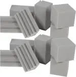 16 Stück Bassfallen aus Schalldämpfendem Schwer Entflammbarem Schaumstoff Eck Bassfallen Akustikdiffusoren für Heimkino Studio und Ktv