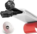 1 m Silikon Kabelkanal Klein für 2-3 Kabel, Kabelkanal Weiß Selbstklebend, Flexibler Kabelschacht für Kabels, Kabeltunnel Ideal für Wand-, Boden- & Decke Kabelmanagement