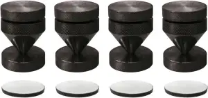 Dynavox Sub-Watt-Absorber 4er Set, höhenverstellbare Entkoppler für HiFi-Geräte 