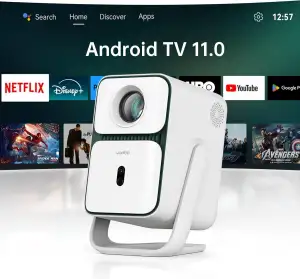 WANBO T2 Ultra Smart Beamer Android TV, Netflix, Live TV, Sprachassistent, CEC, 
