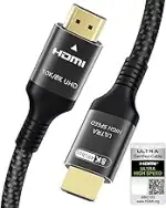 Zertifiziertes 10K 8K HDMI 2.1 Kabel 2M, 48Gbps Ultra High Speed HDMI® Kabel Ethernet CEC 4K 240H...