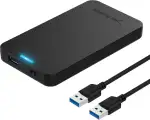 SABRENT Festplattengehäuse 2,5 Zoll USB 3.2 Gen 1 auf SATA III - Externes SSD/HDD Gehäuse mit UAS...